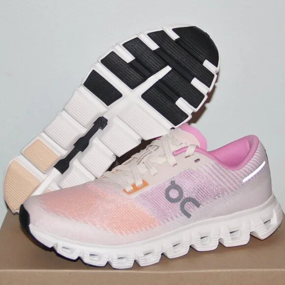 On Cloud 6 Push Shoes Womens 9 Orange Pink - Picture 1 of 7